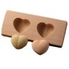 Wooden Moon Cake Mold DIY Rice Cake Baking Mold Children Steamed Bread Mold Hearts 25g