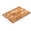 Chopping Board 23.6"x15.7"x1.6" Solid Acacia Wood