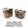 10-Piece Set, Clear and Airtight Food Storage Containers