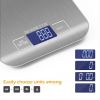 1pc 10KG/5KG Kitchen Scales Stainless Steel Weighing For Food Diet Postal Balance Measuring LCD Precision Electronic