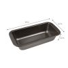 5-Piece Nonstick Carbon Steel Bakeware Set with Loaf Pan, Square Cake Pan, 6 Cup Muffin Pan, Roaster Pan, Cookie Sheet, Gray